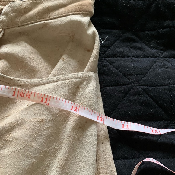 Vintage suede fully lined straight leg pants - Picture 7 of 12